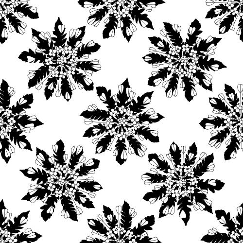 Vector image stylized flowers on white