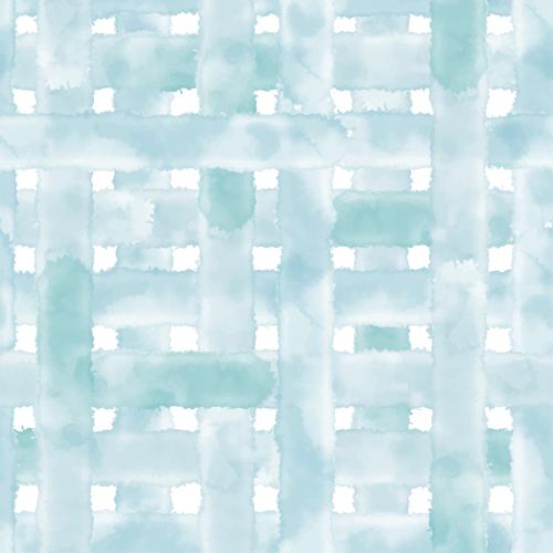 Illustration intersecting blue watercolor stripes on white