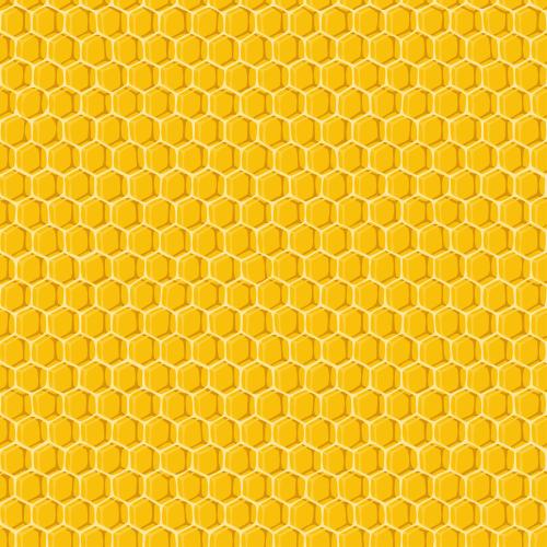 Honeycombs. Vector yellow honeycombs