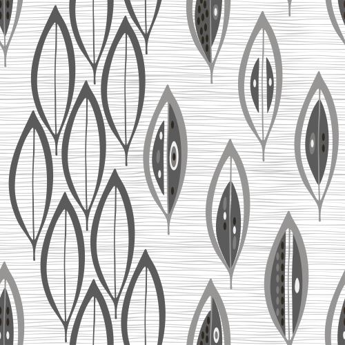 Vector image abstract leaves, horizontal lines on white