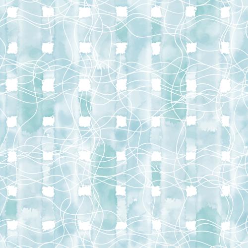 Cage. Vector abstract watercolor checkered with intersecting wavy lines