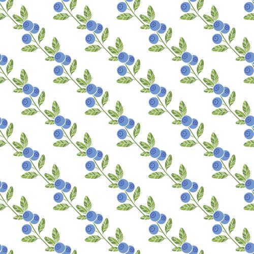 Berry. Vector blueberry twigs with berries on white diagonal arrangement