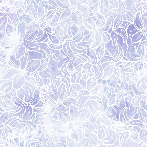 Vector image hyacinths on purple watercolor