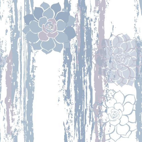 Succulent. Vector succulents textured vertical stripes on white