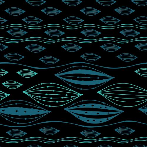 Illustration abstract decorative elements horizontal wavy stripes on black