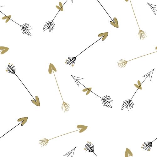 Romance. Vector arrows with hearts on white