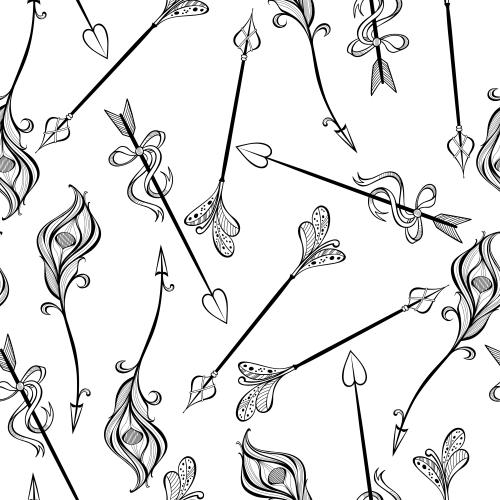 Arrow. Vector decorative arrows on white