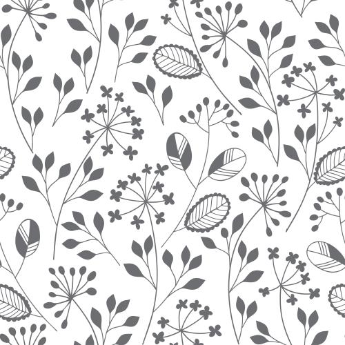 Vector image abstract flowers on white