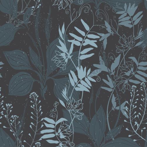 Plantain. Vector field flowers