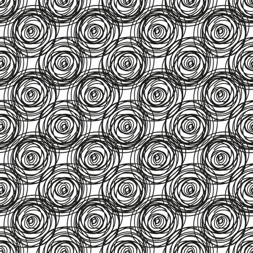Vector image abstract geometric, decorative circles on white