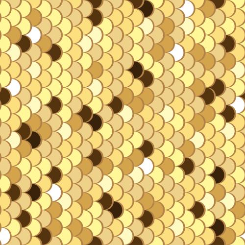 Fish. Vector Pattern golden scale