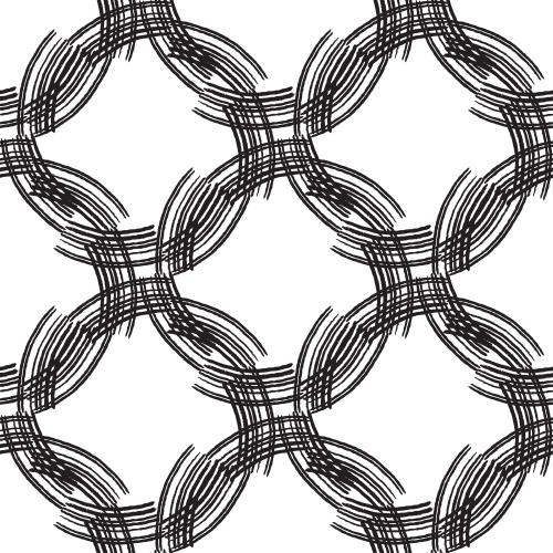 Illustration abstract black circles on white