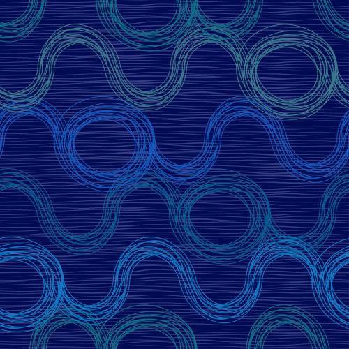 Vector image blue waves