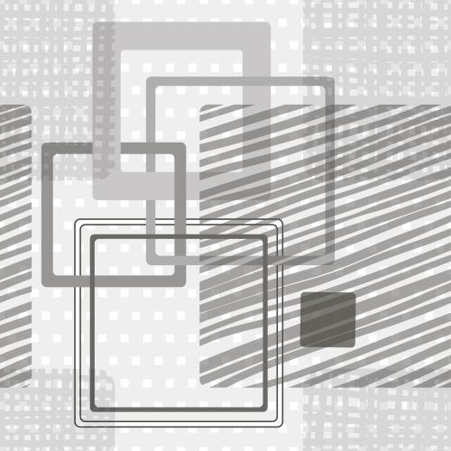Square. Vector Pattern various monochromatic squares