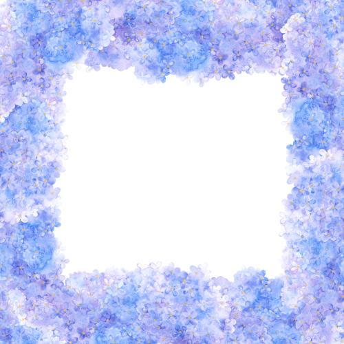 Raster image watercolor lilac square frame