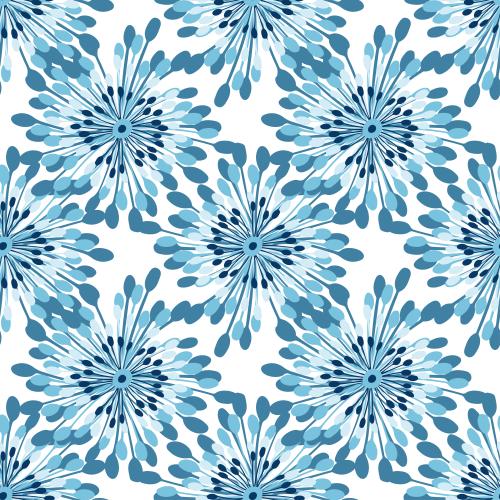 Illustration abstract flower on white