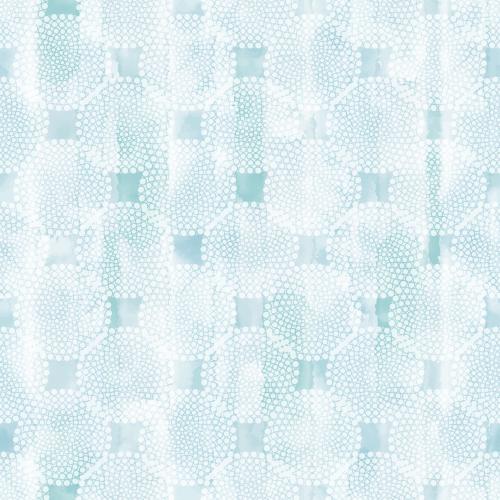 Vector image decorative circles, white silhouettes on blue watercolor