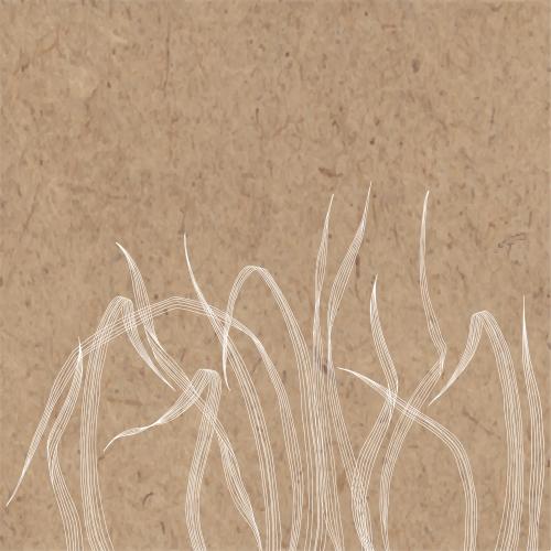 Illustration grass place for text on craft