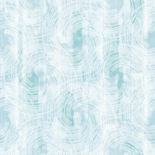 Vector image abstract geometric, decorative circles on blue watercolor