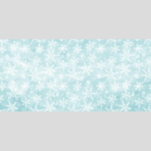 Vector image snowflakes on blue watercolor