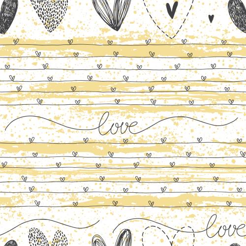 Blot. Vector heart shapes inscription love on decorative