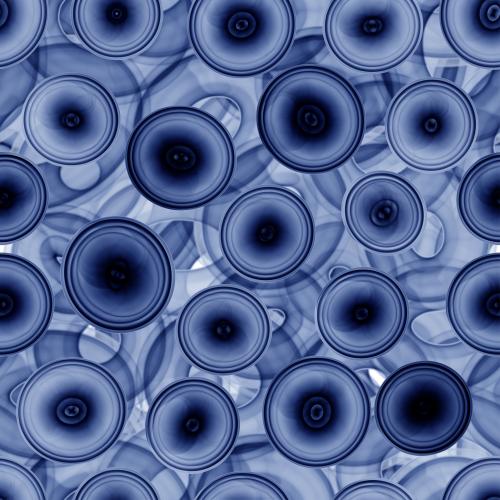 Oval. Vector blue watercolor circles and ovals