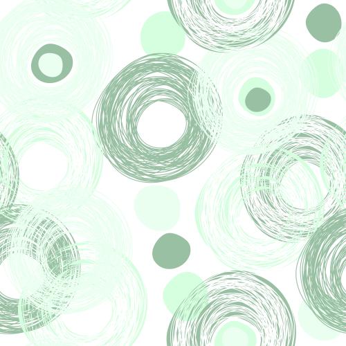 Pea. Vector random circles and spots of soft green shades on white