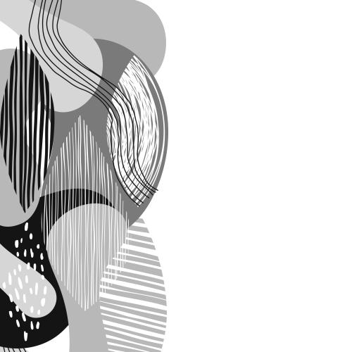 Blot. Vector monochrome abstract text area on white