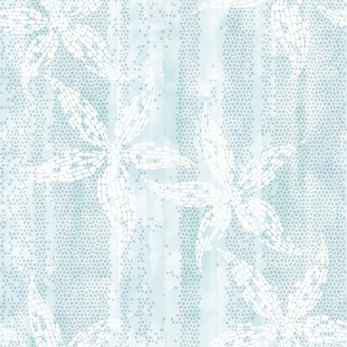 Illustration sea stars on blue watercolor mosaic