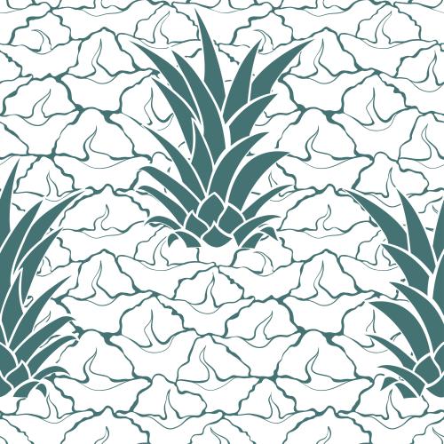 Pineapple. Vector pineapple decor