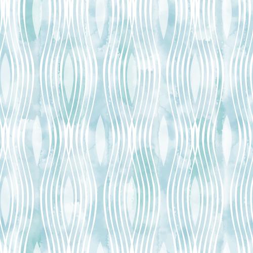 Vector image abstract with wavy vertical lines on blue watercolor