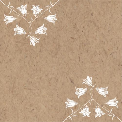 Illustration bells, white silhouettes, place for text on craft
