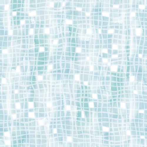 Vector image abstract geometric on blue watercolor