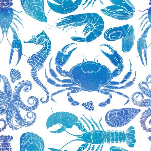Raster image sea horse