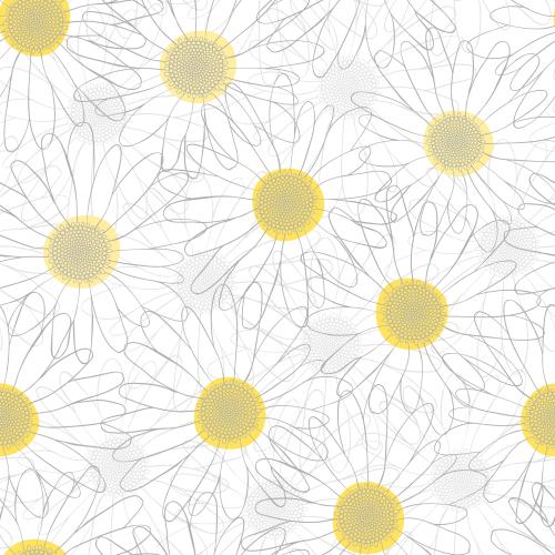 Chamomile. Vector daisies on light