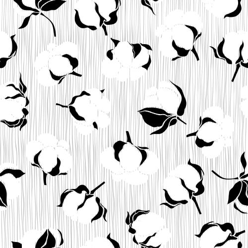 Cotton. Vector cotton boxes on white with gray vertical stripes