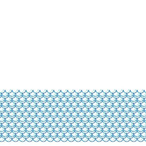 Vector image blue-green waves, space for text on white