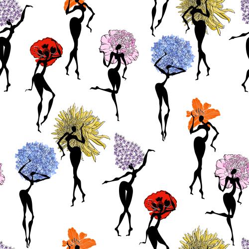 Hydrangea. Vector women's flowers on white