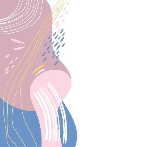 Illustration colorful abstract text area on white