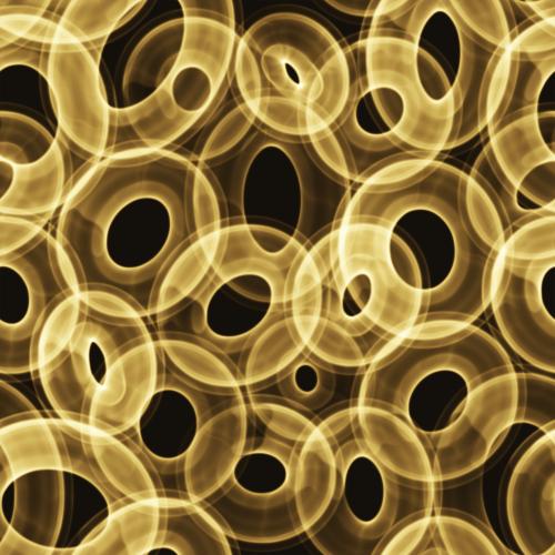 Raster image golden ovals on dark brown