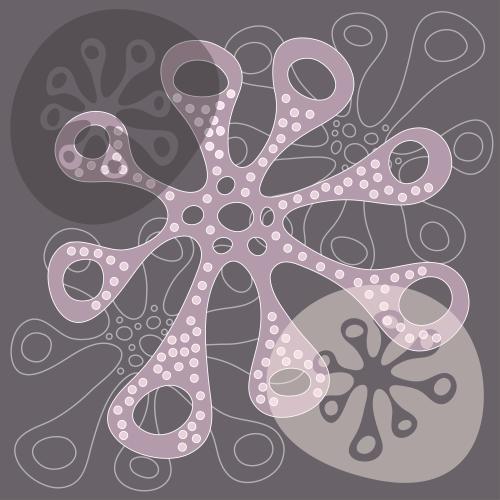 Summery. Vector Pattern abstraction with smooth figures