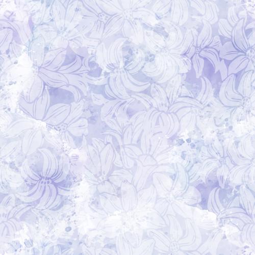 Vector image hyacinths, silhouettes on purple watercolor