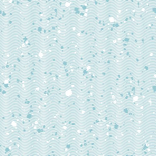 Female. Vector blue waves, decorative spots on white