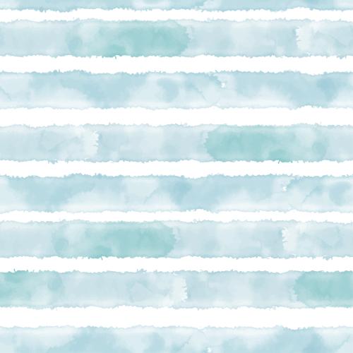 Illustration horizontal blue watercolor stripes on white