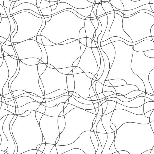 Black-white. Vector black intersecting wavy lines on white