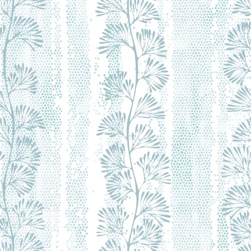 Vector image seaweed, colorful silhouettes on watercolor mosaic