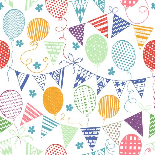 Flag. Vector balloons banners with flags flowers on white