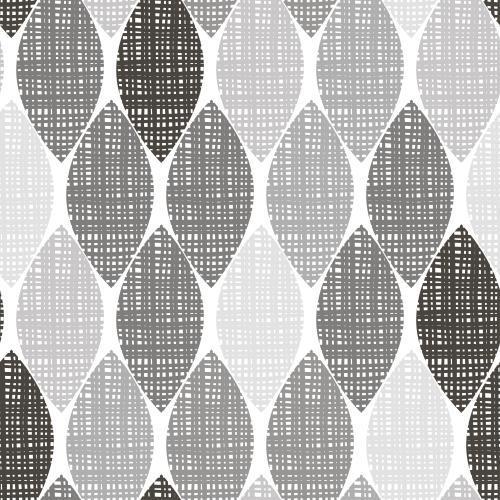 Checkered. Vector abstract monochrome checkered petals on white