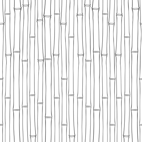 Vector image bamboo trunks on white