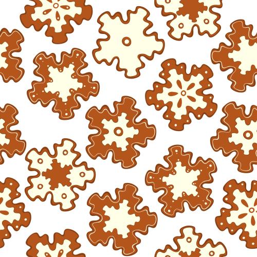 Dessert. Vector white cookies